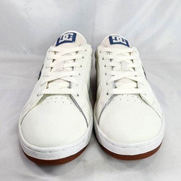 Dc Striker Ice Shoes Low Top White Blue ADYS100624 Gum Sole Clean Men's Size 12 - Picture 3 of 9